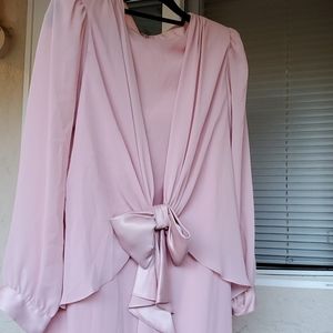 Pink midi dress